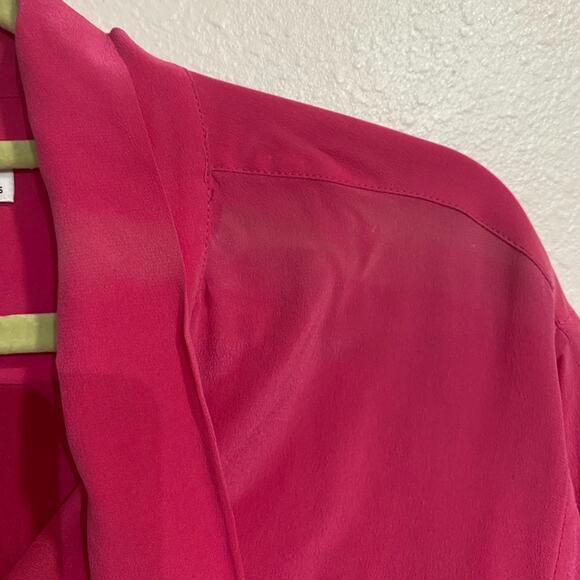 Equipment Femme Pink Neck Scarf Button Down Sz S - Picture 8 of 14